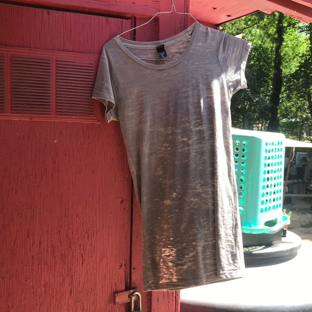 Alternative Gray Fitted Short Sleeve T-Shirt